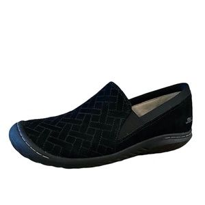 JBU by JAMBU Womens Cherry Hill Shoes Size 6.5 Black‎ Leather Slip On Shoe
